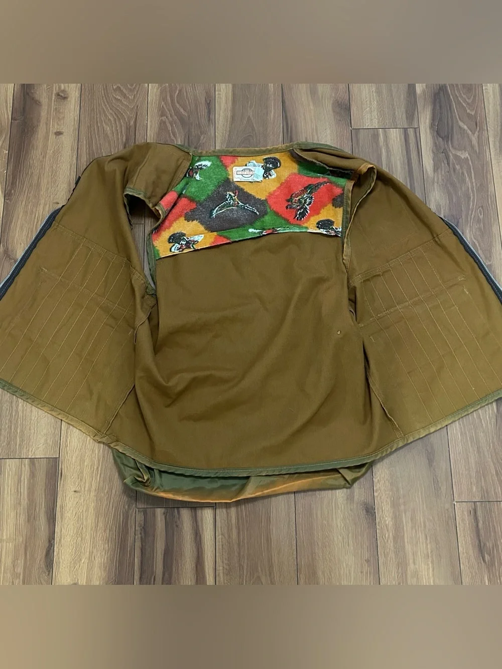 Vintage 60s Original SAFTBAK Men's Bird HUNTING Vest w/ Back Pouch Size LARGE